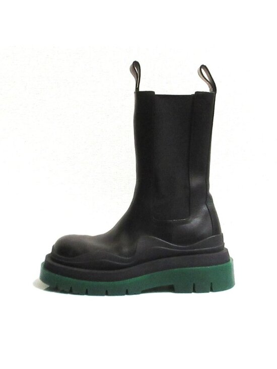 Bottega Veneta the Tire Leather Side Gore Chelsea Boots Lug  display picture 1